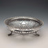 1911 British antique pierced earrings sterling silver footed fruit bowl 436g Goldsmiths&Silversmiths