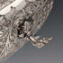 1911 British antique pierced earrings sterling silver footed fruit bowl 436g Goldsmiths&Silversmiths