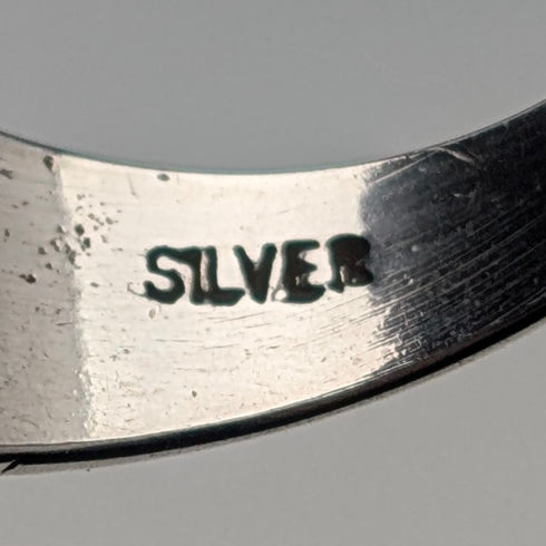 Vintage sterling silver signet ring (size 19)