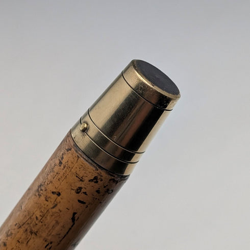 約 1900 年古董馬六甲桿純銀圓柄手杖 90 厘米