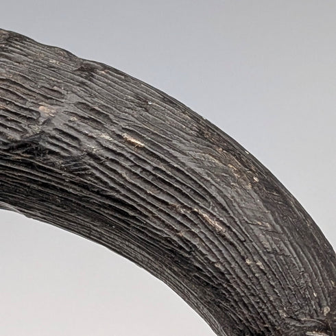 復古麂皮角和腿柄男士手杖棕色桿 91 厘米