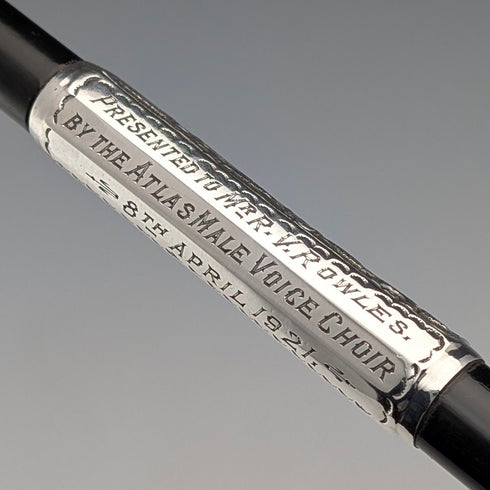 1917 年英國古董純銀裝飾指揮棒 Ebenezer Newman 帶盒