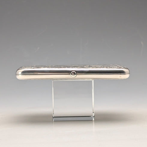 1895 年英國古董純銀雙門卡片盒,123 克,Deakin & Francis