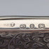 1895 British antique sterling silver double door card case, 123g, Deakin & Francis
