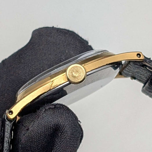 1950年代 英国ヴィンテージ スミス 腕時計 SMITH DeLux AB331 15石機械式 デニソンケース 動作良好