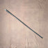 1889 British antique black shaft sterling silver rondelle handle lightweight walking stick 88cm