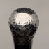 1889 British antique black shaft sterling silver rondelle handle lightweight walking stick 88cm