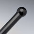 Vintage black shaft rondelle handle walking stick 85cm