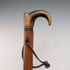 Vintage Malacca Rattan Shaft Horn Handle Small Walking Stick Cane 63cm