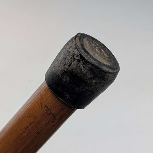 Vintage Malacca Rattan Shaft Horn Handle Small Walking Stick Cane 63cm