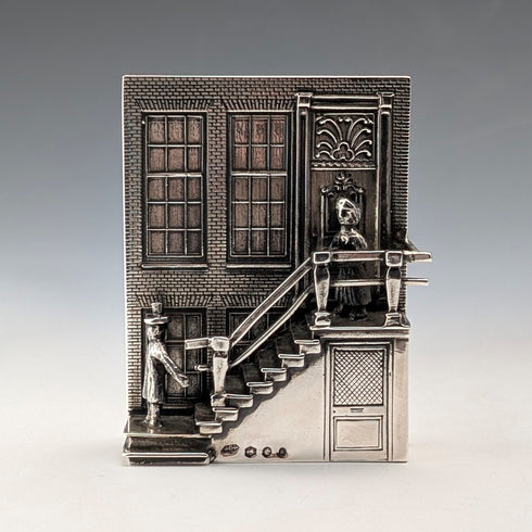 荷蘭復古 835 銀「羅密歐與茱麗葉」微型 50g H. Hooijkaas