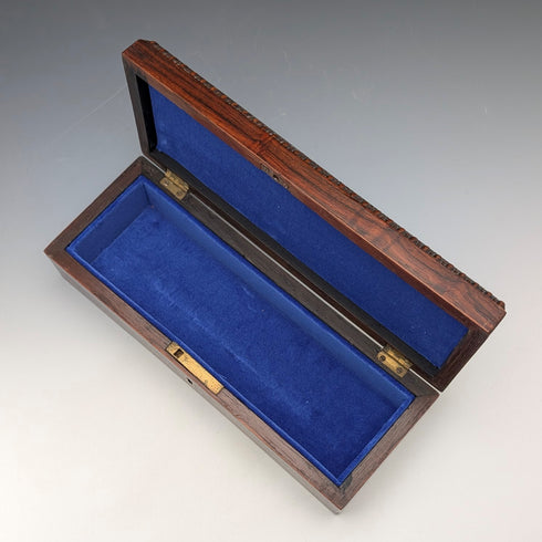 20世紀初頭アンティーク 白蝶貝象嵌 木製グローブボックス