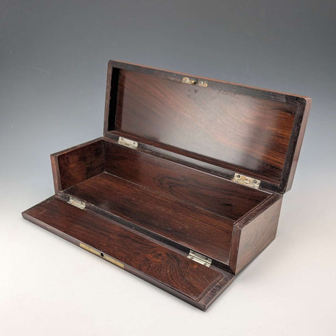 Late 19th Century French Antique Inlaid Wooden Glove Box