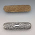 1908 British antique sterling silver decorated handle clothes brush pair J&R Griffin