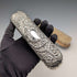 1908 British antique sterling silver decorated handle clothes brush pair J&R Griffin