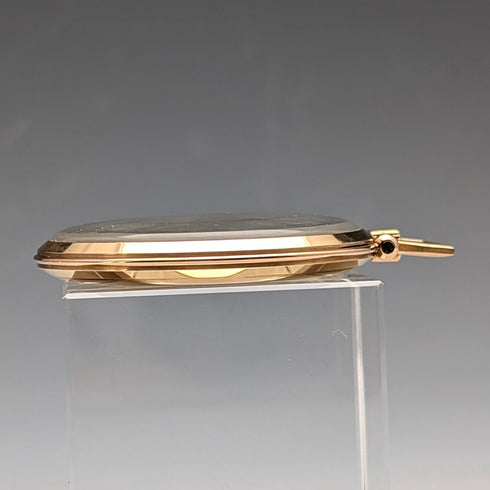 1939年頃 オメガ 懐中時計 K18イエローゴールド 薄型オープンフェース 動作良好