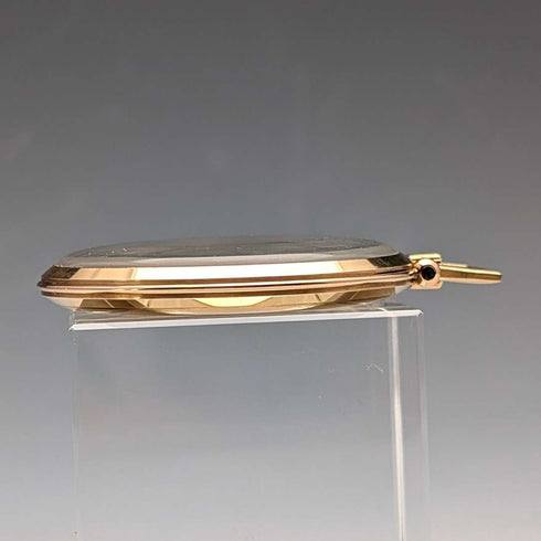 1939年頃 オメガ 懐中時計 K18イエローゴールド 薄型オープンフェース 動作良好