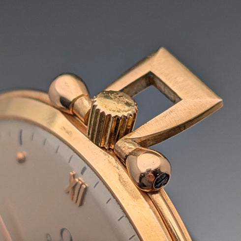 1939年頃 オメガ 懐中時計 K18イエローゴールド 薄型オープンフェース 動作良好