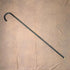 1920s Antique Black Shaft Bent Handle Walking Stick 91cm