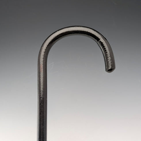 1920 年代古董黑色桿身彎柄手杖 91 厘米