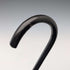 1920s Antique Black Shaft Bent Handle Walking Stick 91cm