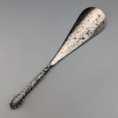 1905 年英國古董純銀手柄鞋拔,威廉·德文波特 (William Devenport) 製作