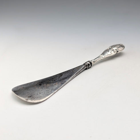 1905年 英国アンティーク 純銀ハンドル シューホーン 靴べら Henry Matthews