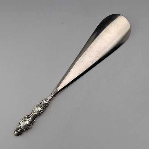 1901年 英国アンティーク 純銀ハンドル シューホーン 靴べら Levi&Salaman