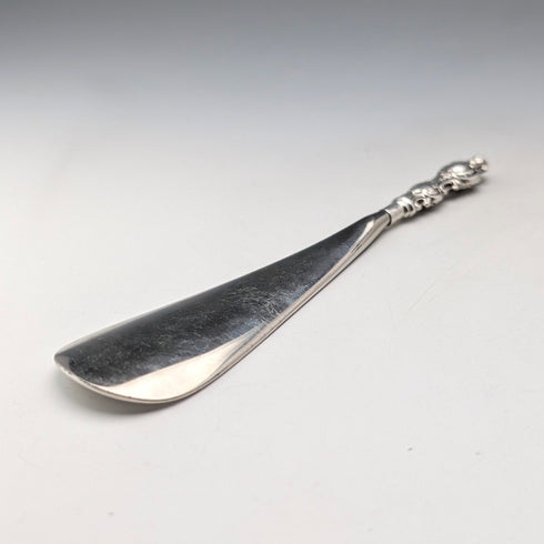 1901年 英国アンティーク 純銀ハンドル シューホーン 靴べら Levi&Salaman