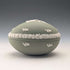 British Vintage Wedgwood Jasperware Egg-Shaped Trinket Box, Green