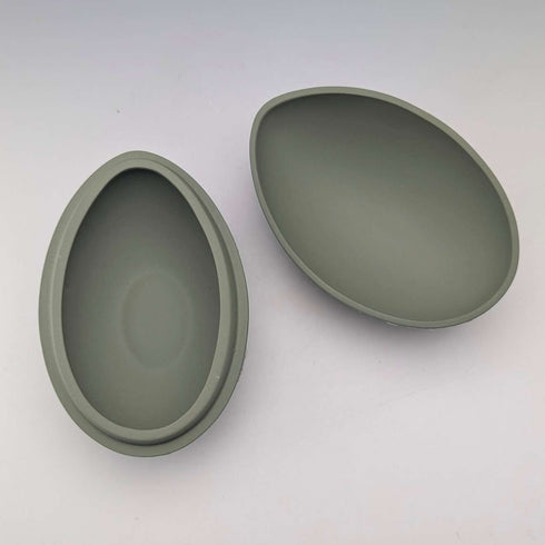 British Vintage Wedgwood Jasperware Egg-Shaped Trinket Box, Green