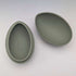 British Vintage Wedgwood Jasperware Egg-Shaped Trinket Box, Green