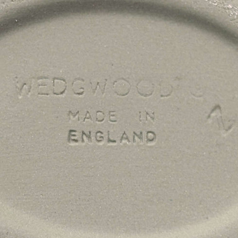 British Vintage Wedgwood Jasperware Egg-Shaped Trinket Box, Green