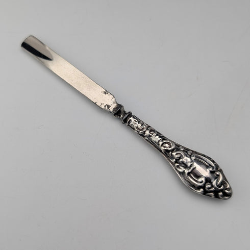 1910年 英国アンティーク 純銀製ハンドル グルーミング5点セット J&R Griffin ケース付