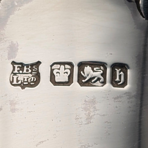 1900 British antique sterling silver vase base, total weight 203g, Fenton Brothers