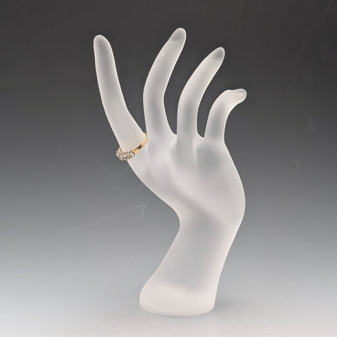 アンティーク ジュエリー K9ゴールド 7連スピネル リング 2.2g(12号) 指輪