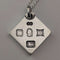 1977 British pure silver Jubilee ingot pendant, 19.7g, with pure silver necklace, RX