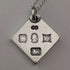 1977 British pure silver Jubilee ingot pendant, 19.7g, with pure silver necklace, RX