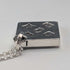 1977 British pure silver Jubilee ingot pendant, 19.7g, with pure silver necklace, RX
