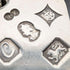 1977 British pure silver Jubilee ingot pendant, 19.7g, with pure silver necklace, RX