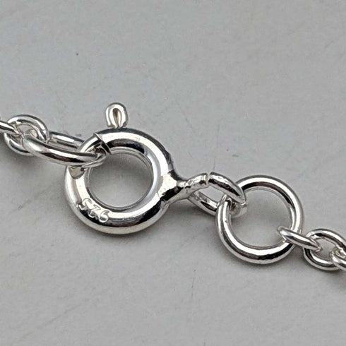 1977 British pure silver Jubilee ingot pendant, 20.1g, with pure silver necklace, RJ