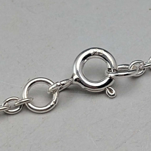 1977 British pure silver Jubilee ingot pendant, 34.6g, with pure silver necklace, SHS
