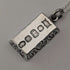 1977 British pure silver jubilee ingot pendant, 32g, with pure silver necklace, AJCo