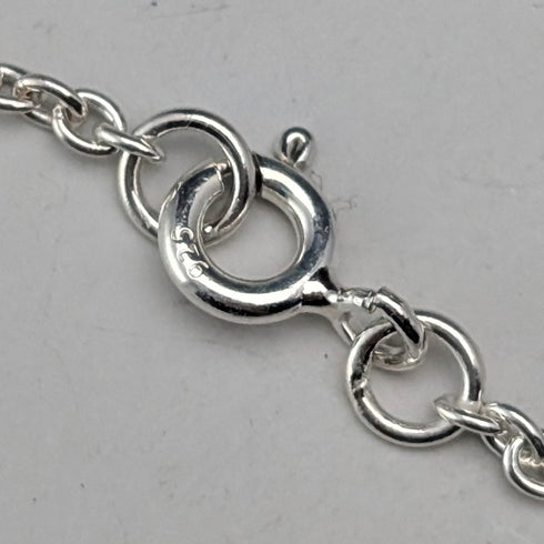 1977年 英国 純銀製 ジュビリーインゴットペンダント計32g 純銀ネックレス付 AJCo