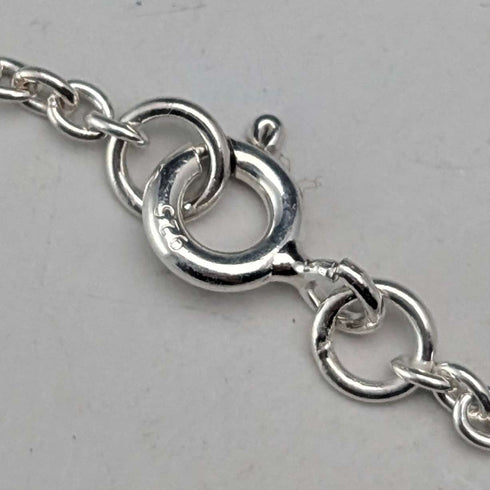 1977 British pure silver jubilee ingot pendant, 32g, with pure silver necklace, AJCo