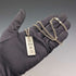 1977 British pure silver Jubilee ingot pendant, 51g, with pure silver twisted chain necklace, J&D