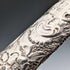 1902 British antique floral decorated sterling silver whistle by William Manton, with chain