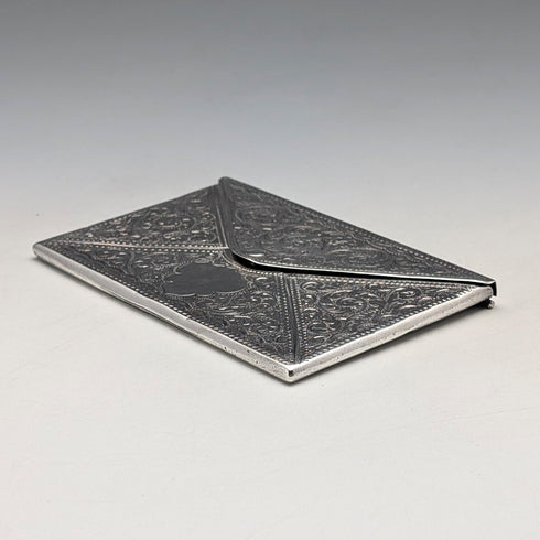 1909 年英國古董純銀信封式卡片盒,57 克,Adie&Lovekin