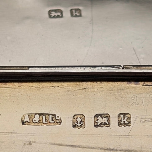 1909 年英國古董純銀信封式卡片盒,57 克,Adie&Lovekin