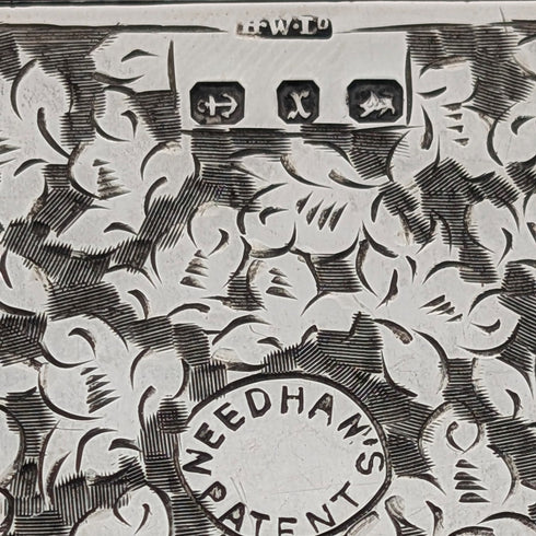 1897 年英國古董純銀滑動卡盒 80 克亨利威廉森